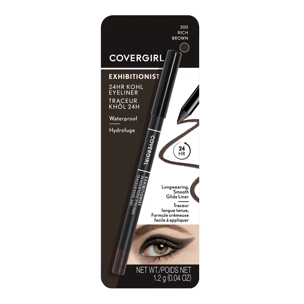 4 x Covergirl Exhibitionist 24HR Khol Eyeliner 300 Rich Brown